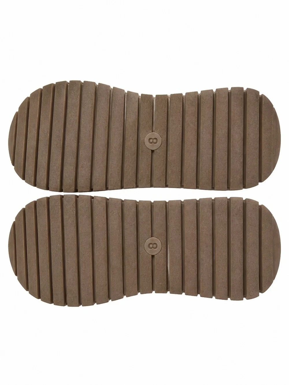Universal Thread Women's Tan Woven Leather Flat Sandals